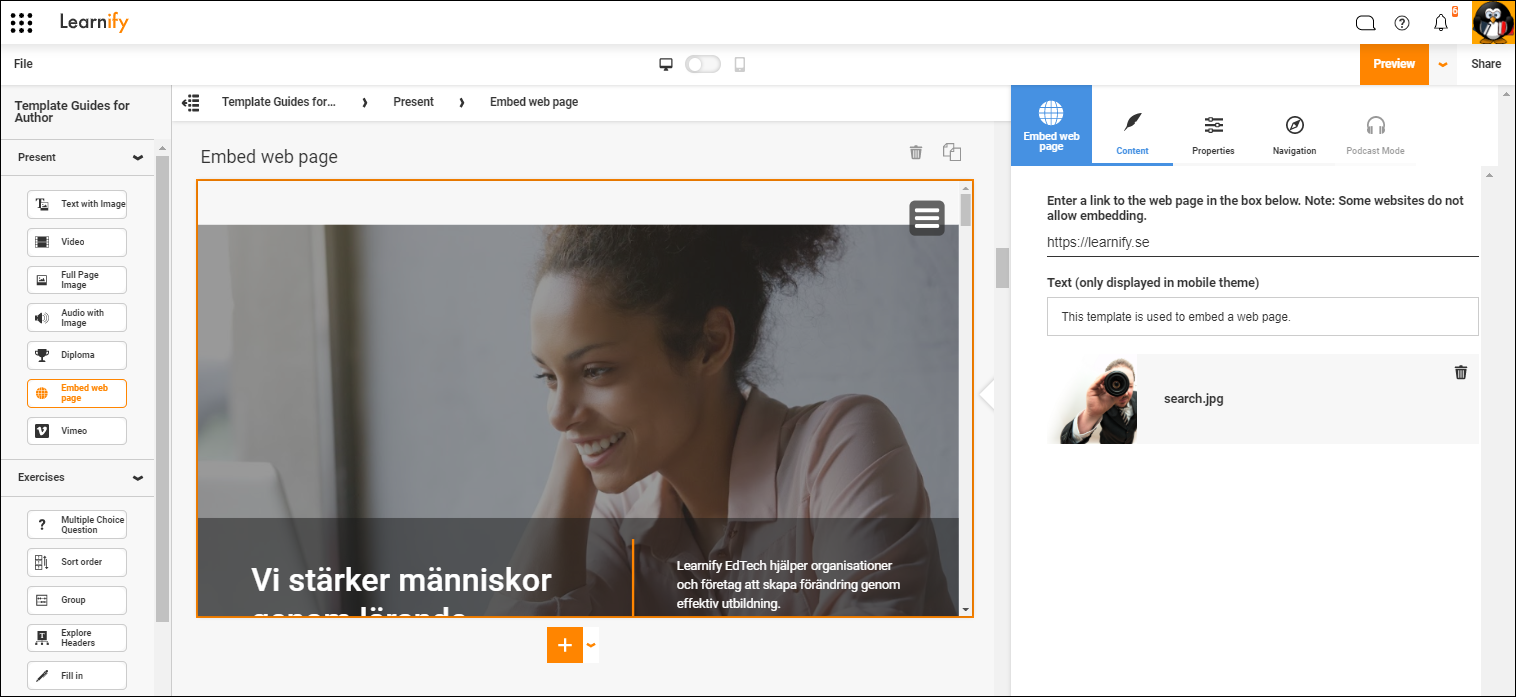 EN-EmbedWebPage-EditorView.png